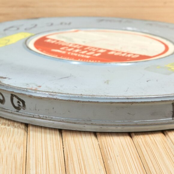 Vintage " Trail Ride" 1966 Empty 16mm Film Metal Canister, (No Reel Included) - Picture 3 of 7